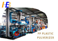 PP Scraps Blue Plastic Pulverizer Machine With 10 - 80 Mesh Powder Size